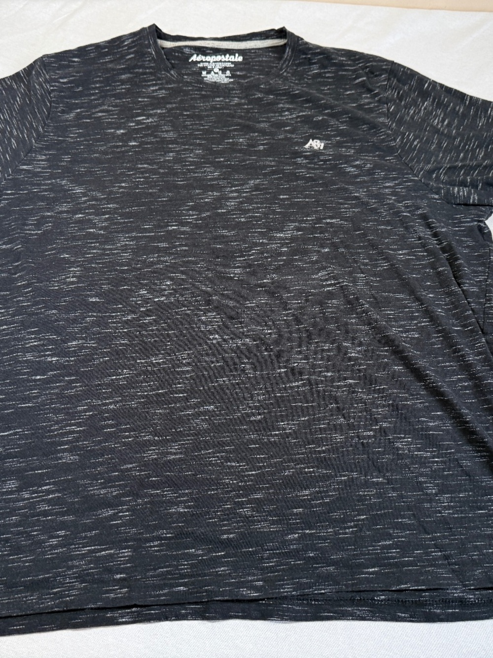 Aeropostale Men's Short Sleeve Logo Tee Shirt Size 3XL - Black